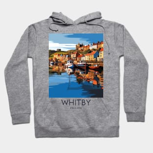 A Pop Art Travel Print of Whitby - England Hoodie